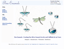 Tablet Screenshot of fineenamels.com